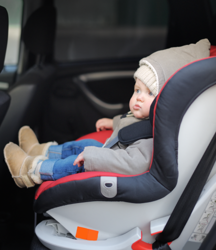 Limo with baby car seat in Vail